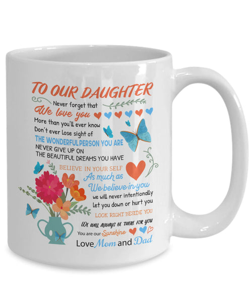 TO DAUGHTER MUG - GIFT FROM MOM & DAD - NTTD00 (SKU2602-156)