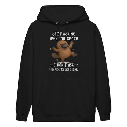 WHY I'M CRAZY I DON'T ASK WHY YOU'RE SO STUPID - BIRTHDAY GIFT FOR MEN/WOMEN - NTTD00
