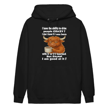 FUNNY SLOGAN T-SHIRT – CUTE COFFEE COW GRAPHIC TEE - BIRTHDAY GIFT FOR MEN/WOMEN - NTTD00 (SKU10-19)