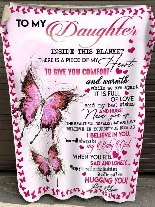 Special gift for daughter from mom blanket