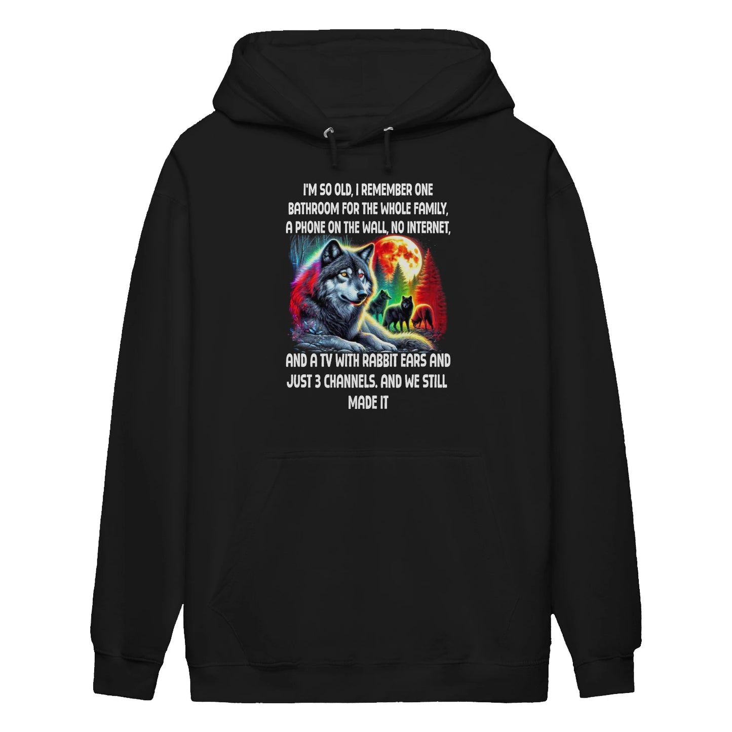 RETRO WOLF GRAPHIC TEE – FUNNY QUOTE SHIRT - BIRTHDAY GIFT FOR MEN/WOMEN - NTTD00 (SKU09-67)