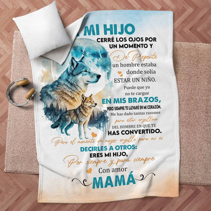 MANTA PARA HIJO – REGALO DE COMODIDAD Y CALOR DE MAMÁ Manta acolchada de forro polar Sherpa NTTDsp