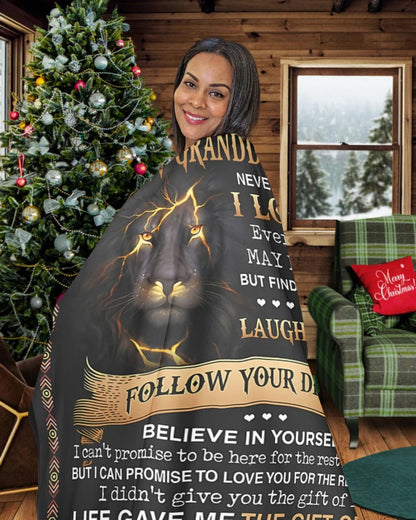 TO MY GRANDDAUGHTER - GIFT FOR GRANDDAUGHTER - Sherpa Fleece Quilt Blanket (SKUB09-44)