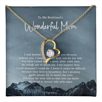 TO MY BOYFRIEND'S MOM  - Forever Love Necklace