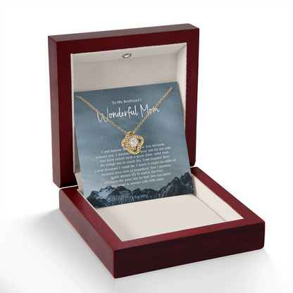 TO MY BOYFRIEND'S MOM "I will forever be grateful for..." - Premium Love Knot Necklace