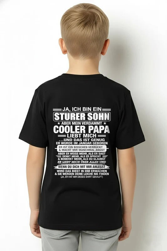 JA, ICH BIN EIN STURER SOHN T-SHIRT – GEBURTSTAGSGESCHENK VON EINEM -PAPA - nttd00 (SKU2606-87-00)