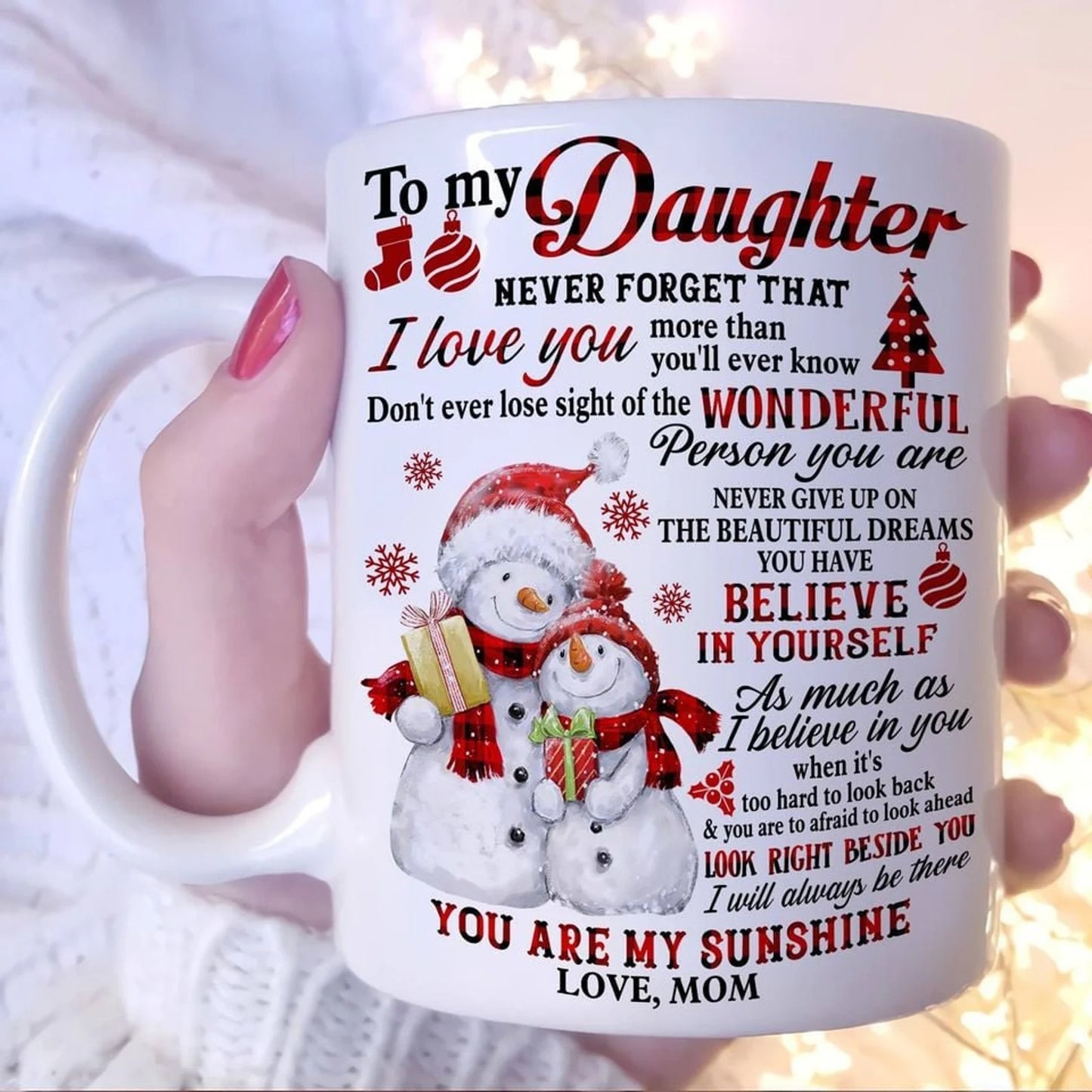 TO DAUGHTER MUG 01- GIFT FROM MOM - NTTD00