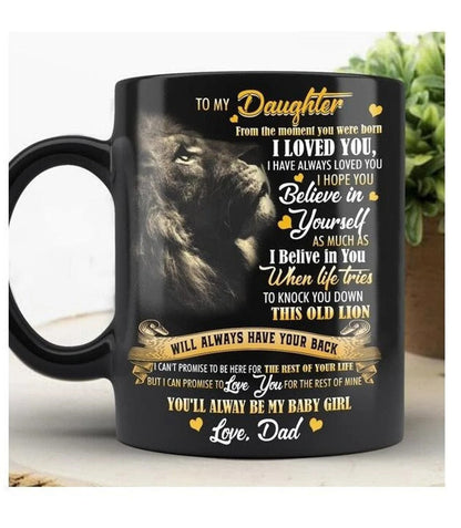 TO DAUGHTER LION MUG - GIFT FROM DAD - NTTD00