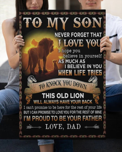CANVAS FOR SON - BEST GIFT FROM DAD - NTTD00 (SKU2604-110)