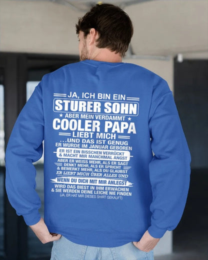 JA, ICH BIN EIN STURER SOHN T-SHIRT – GEBURTSTAGSGESCHENK VON EINEM -PAPA - nttd00 (SKU2606-87-00)