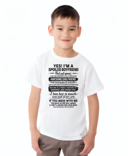JANUARY - I'M A SPOILED BOYFRIEND - GIFT FROM WIFE/GIRLFRIEND - NTTD01 (SKU26T-01250-01)