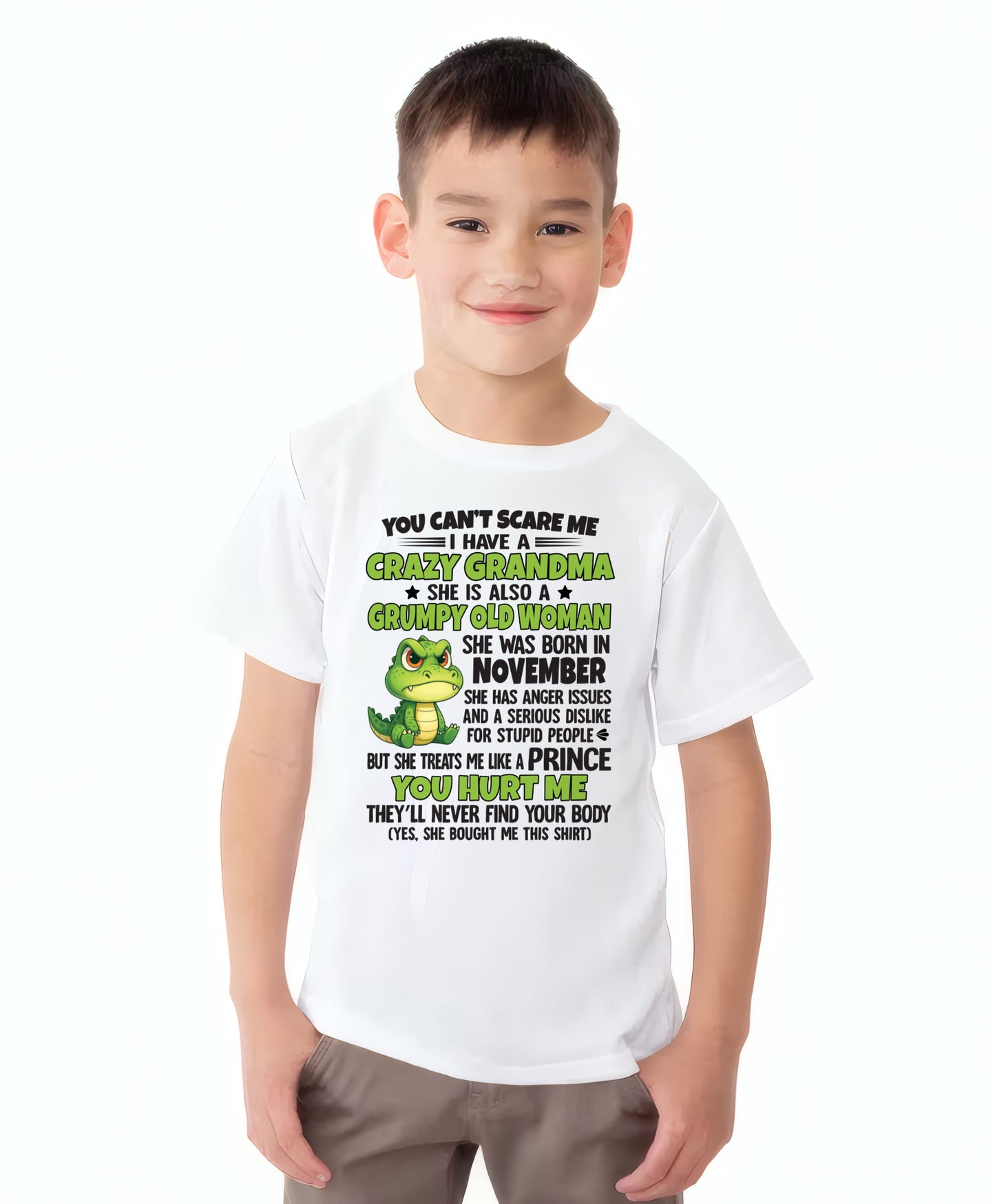 NOVEMBER - YOU CAN'T SCARE ME - FOR GRANDSON - GIFT FROM GRANDMA - NTTD11 (SKU09-85-11)