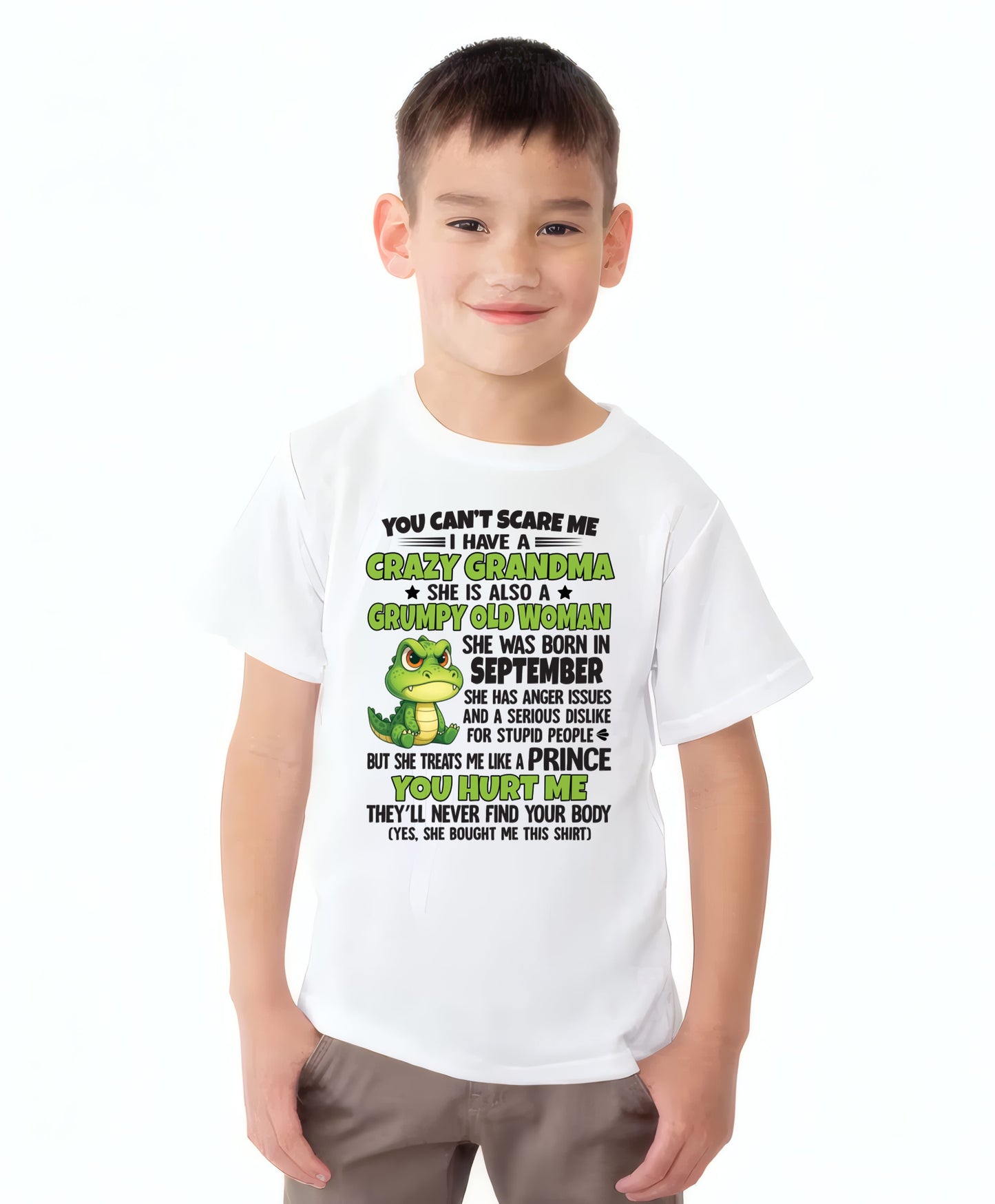 SEPTEMBER - YOU CAN'T SCARE ME - FOR GRANDSON - GIFT FROM GRANDMA - NTTD09 (SKU09-85-09)