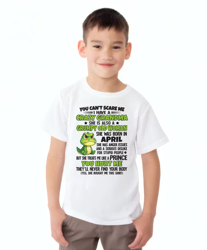 APRIL - YOU CAN'T SCARE ME - FOR GRANDSON - GIFT FROM GRANDMA - NTTD04 (SKU09-85-04)
