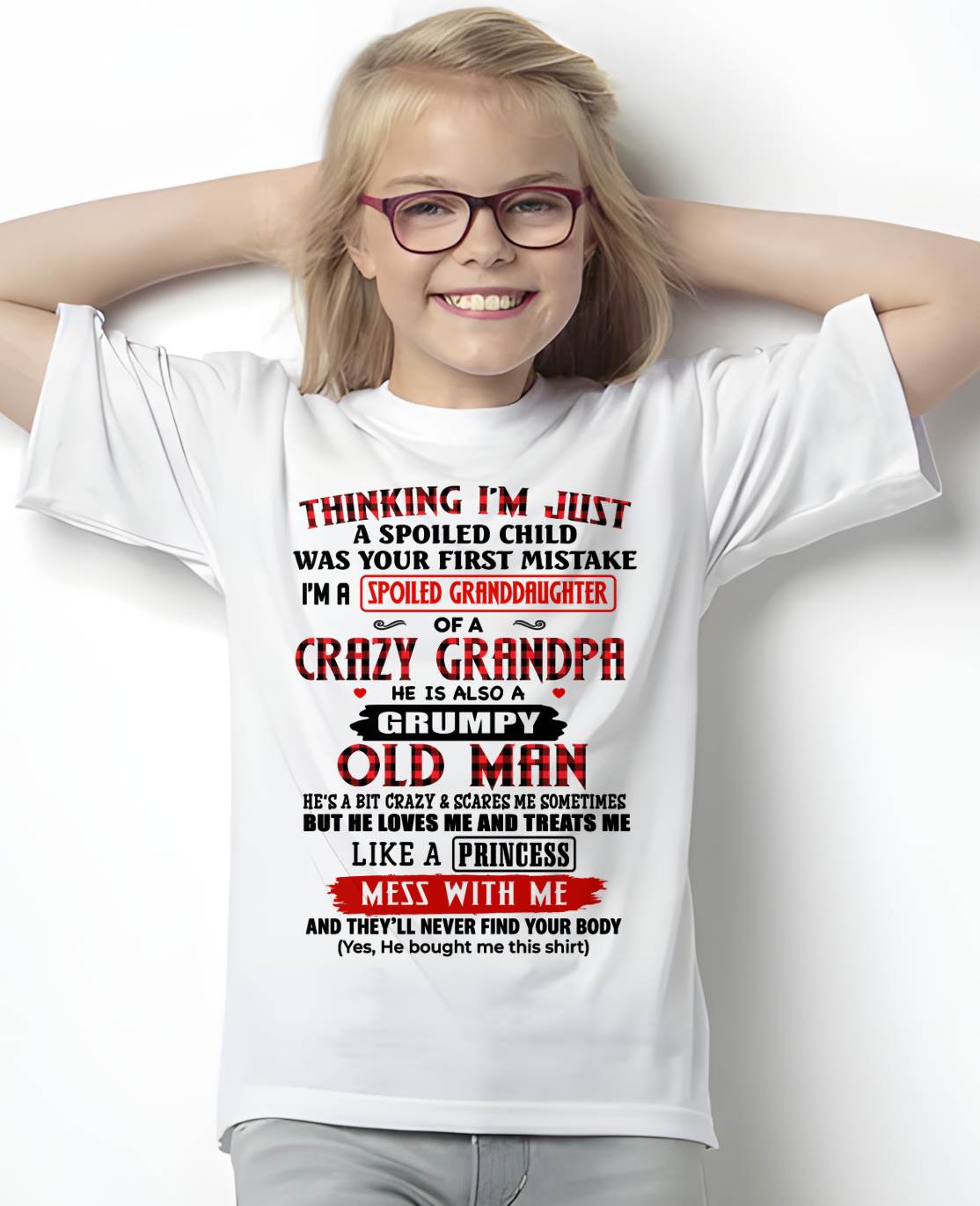 SPOILED GRANDDAUGHTER - GIFT FROM GRANDPA - NTTD00 (SKU2602-117-00)