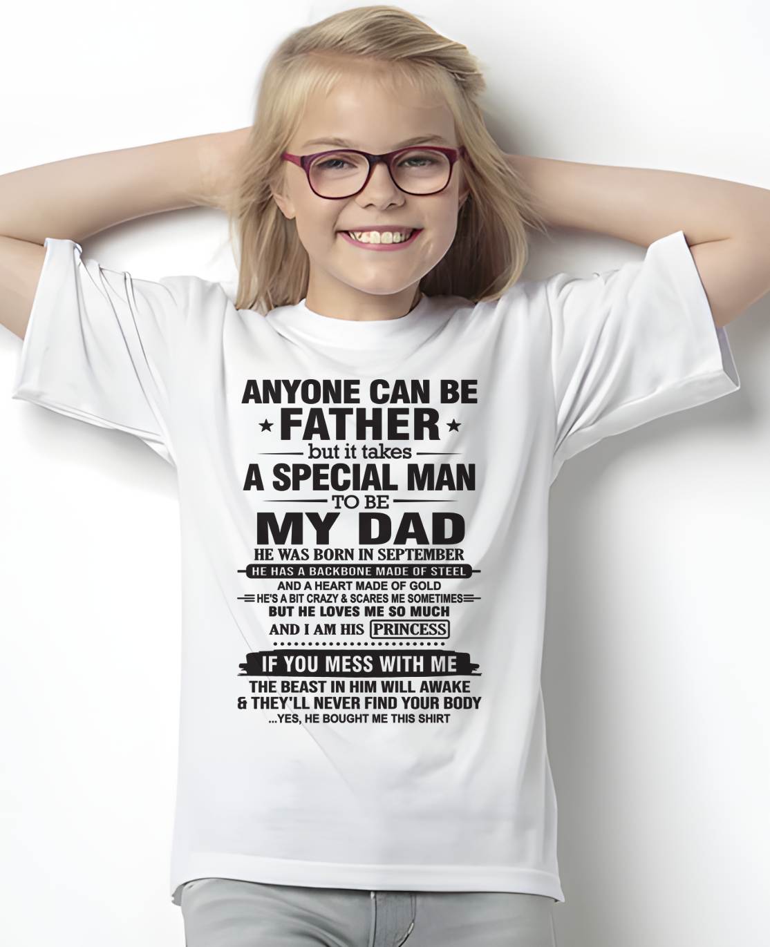 SEPTEMBER - TO MY DAUGHTER - SPECIAL DAD - GIFT FROM DAD - NTTD09 (SKU11-145-09)