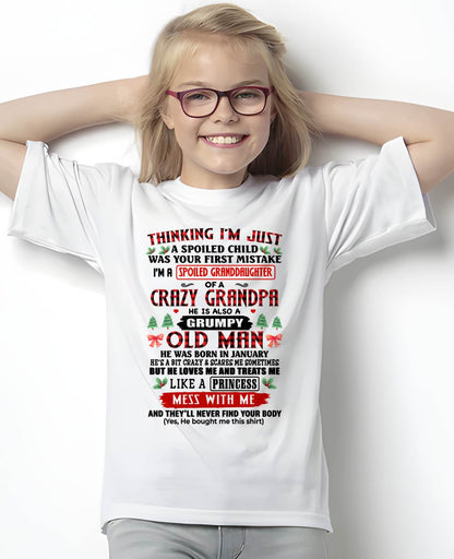 JANUARY - SPOILED GRANDDAUGHTER - GIFT FROM GRANDPA - NTTD01 (SKU2607-153-01)