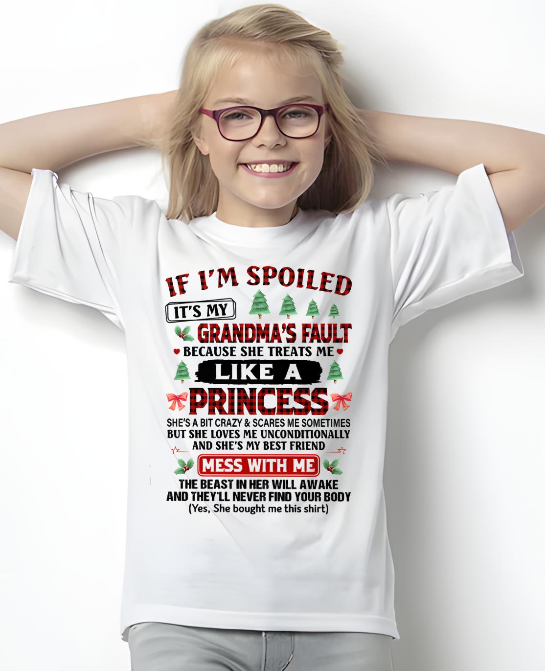 CHRISTMAX T-SHRIT FOR GRANDDAUGHTER - GIFT FROM GRANDMA - NTTD00