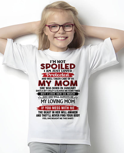 JANUARY - PROTECTED BY MY MOM - PERFECT GIFT FOR YOUR CHILDREN - GIFT FROM MOM - NTTD01 (SKU2602-95-01)