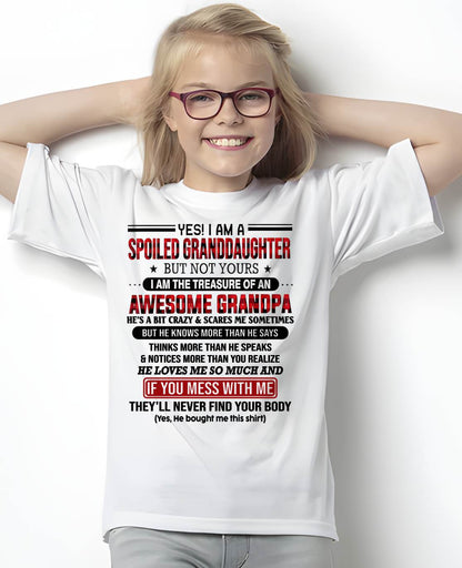 YES! I'M A SPOILED GRANDDAUGHTER - GIFT FROM GRANDPA - NTTD00 (SKU26T-01317-00)