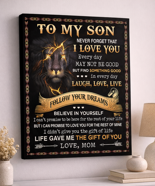 CANVAS FOR SON - BEST GIFT FROM MOM - NTTD00 (SKU2604-152)