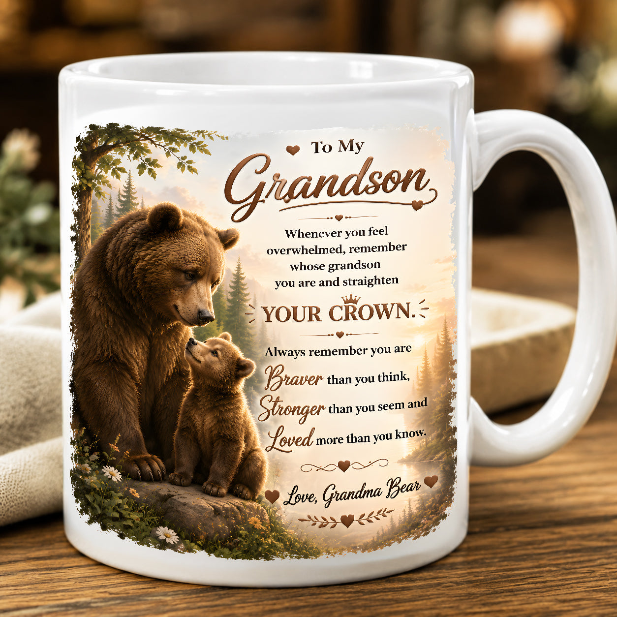 TO MY GRANDSON MUG - GIFT FROM GRANDMA - NTTD00 (SKU2608-246)