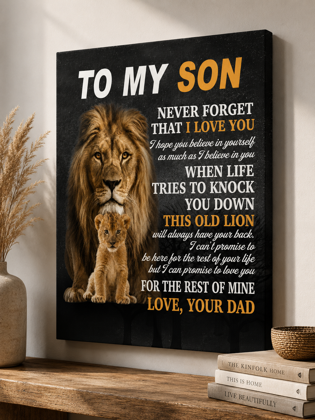 CANVAS FOR SON - BEST GIFT FROM DAD - NTTD00 (SKU2605-52)