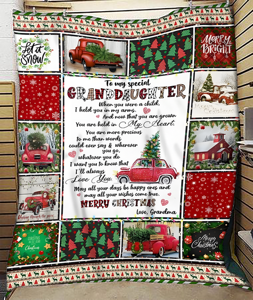 BLANKET FOR GRANDDAUGHTER – COMFORT & WARMTH GIFT Sherpa Fleece Blanket NTTD00 (SKUB-CHRISTMAS5)