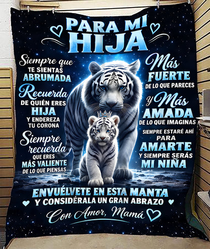 MANTA PARA HIJA – REGALO DE COMODIDAD Y CALOR DE MAMÁ Manta acolchada de forro polar Sherpa NTTDsp (SKU2610-117)