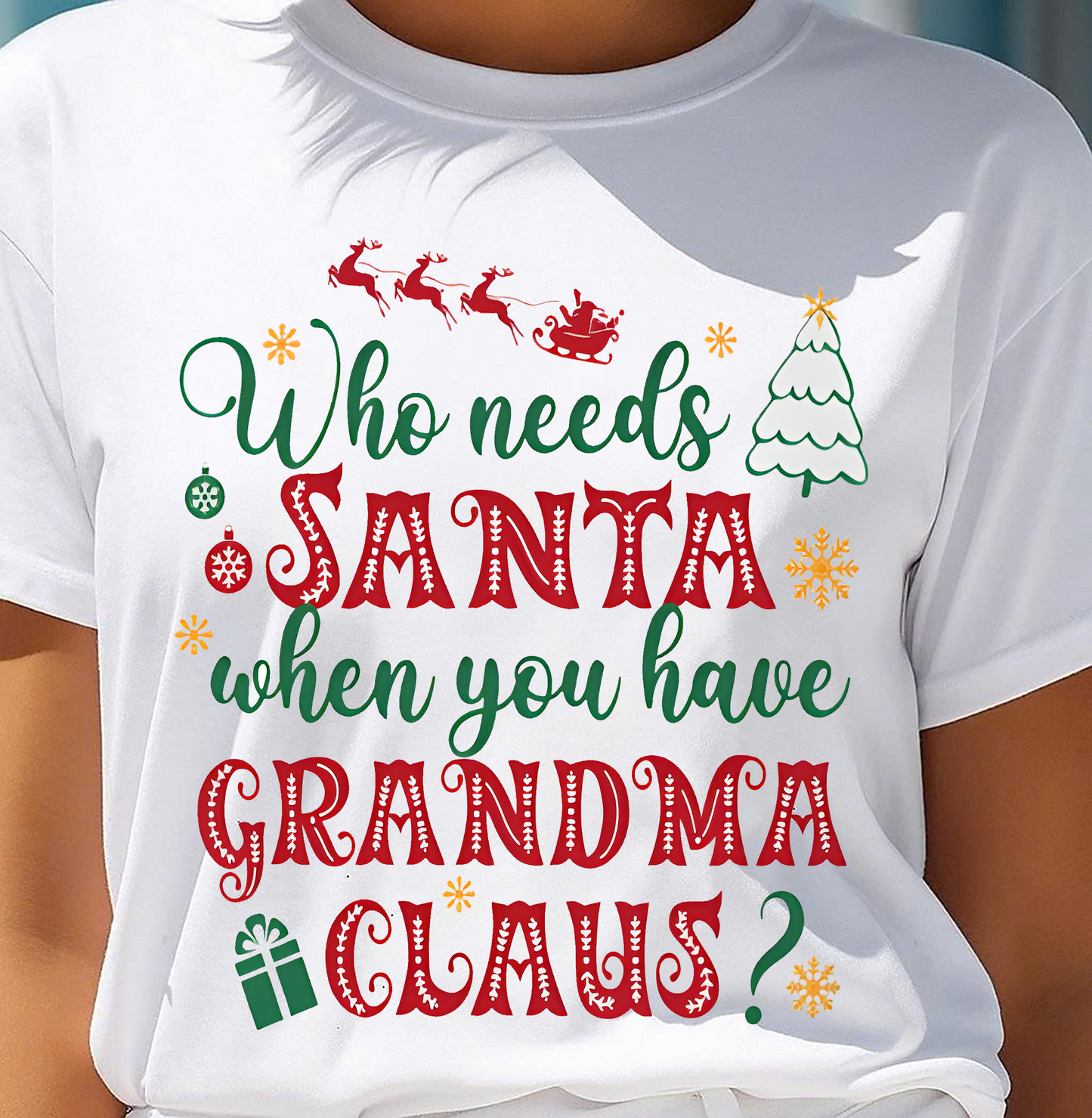 CHRISTMAX T-SHRIT FOR GRANDMA - GIFT FROM GRANDMA - NTTD00