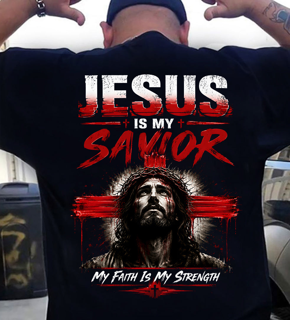 JESUS IS MY SAVIOR - CHRISTIAN T-SHIRT - FOR MEN NTTD00 (SKU2608-74)