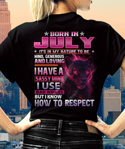 JULY - I HAVE A SASSY MIND - BIRTHDAY GIFT FOR WOMEN - NTTD07 (SKU09-24-07)