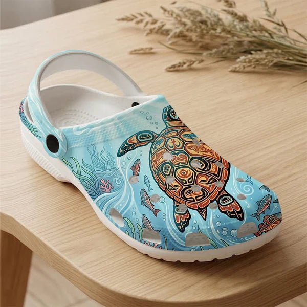 Native Turtle Clogs Shoes for Adults & Kids