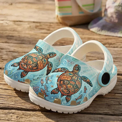 Native Turtle Clogs Shoes for Adults & Kids