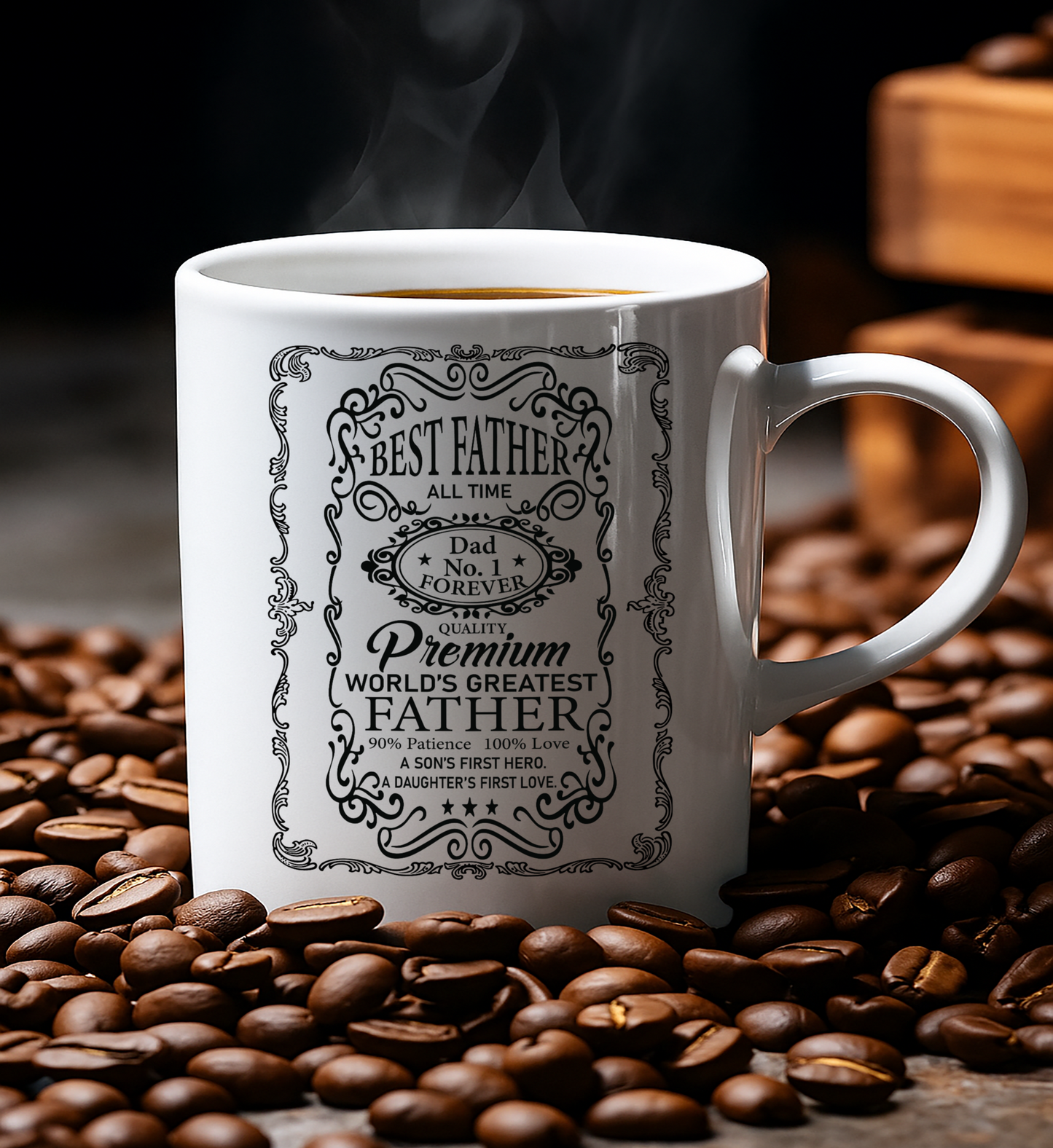 TO THE BEST FATHER MUG - GIFT FROM SON - NTTD00