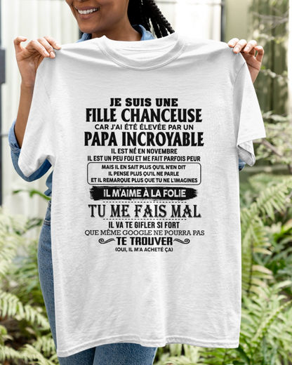Cadeau d’anniversaire de papa pour sa fille  |   T-shirt - nttd00 / fr00