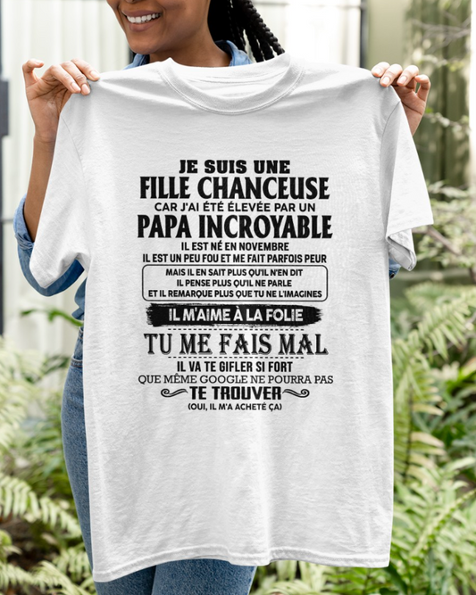 Cadeau d’anniversaire de papa pour sa fille  |   T-shirt - nttd00 / fr00