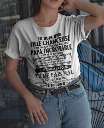 Cadeau d’anniversaire de papa pour sa fille  |   T-shirt - nttd00 / fr00