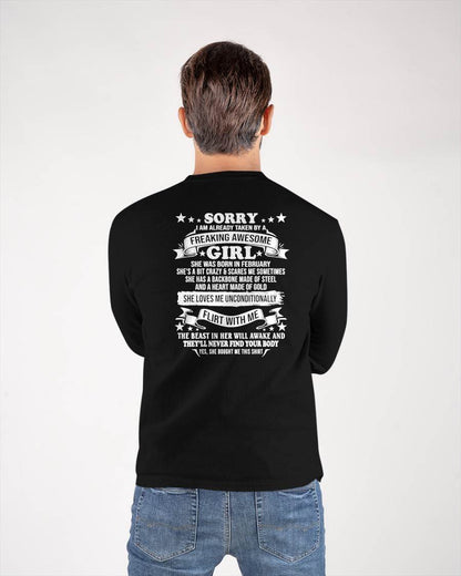 FEBRUARY - SORRY I'M ALREADY TAKEN BY A FREAKING AWESOME GIRL - GIFT FROM GIRLFRIEND/WIFE - NTTD02 (SKU2609-95-02)
