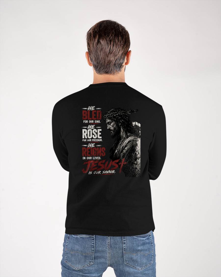 JESUS IS OUR SAVIOR - CHRISTIAN T-SHIRT - FOR MEN NTTD00