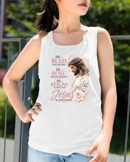 JESUS IS OUR SAVIOR - CHRISTIAN T-SHIRT - FOR WOMEN NTTD00