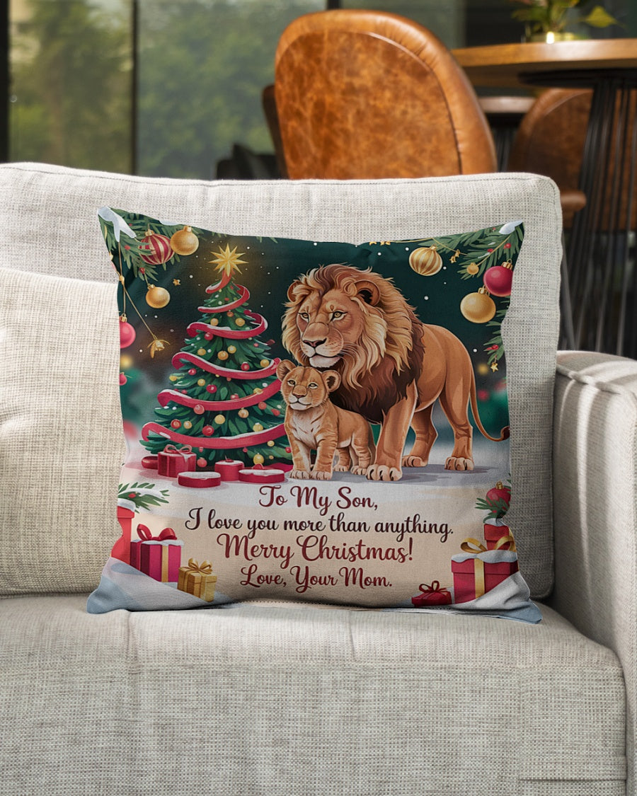 TO MY SON - CHRISTMAS PILLOW – PERFECT GIFT FROM MOM