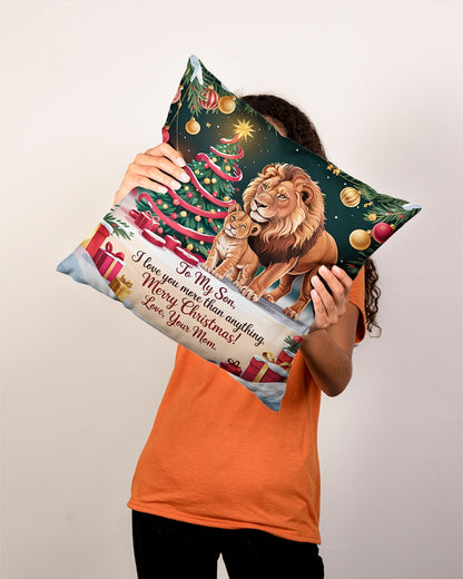 TO MY SON - CHRISTMAS PILLOW – PERFECT GIFT FROM MOM