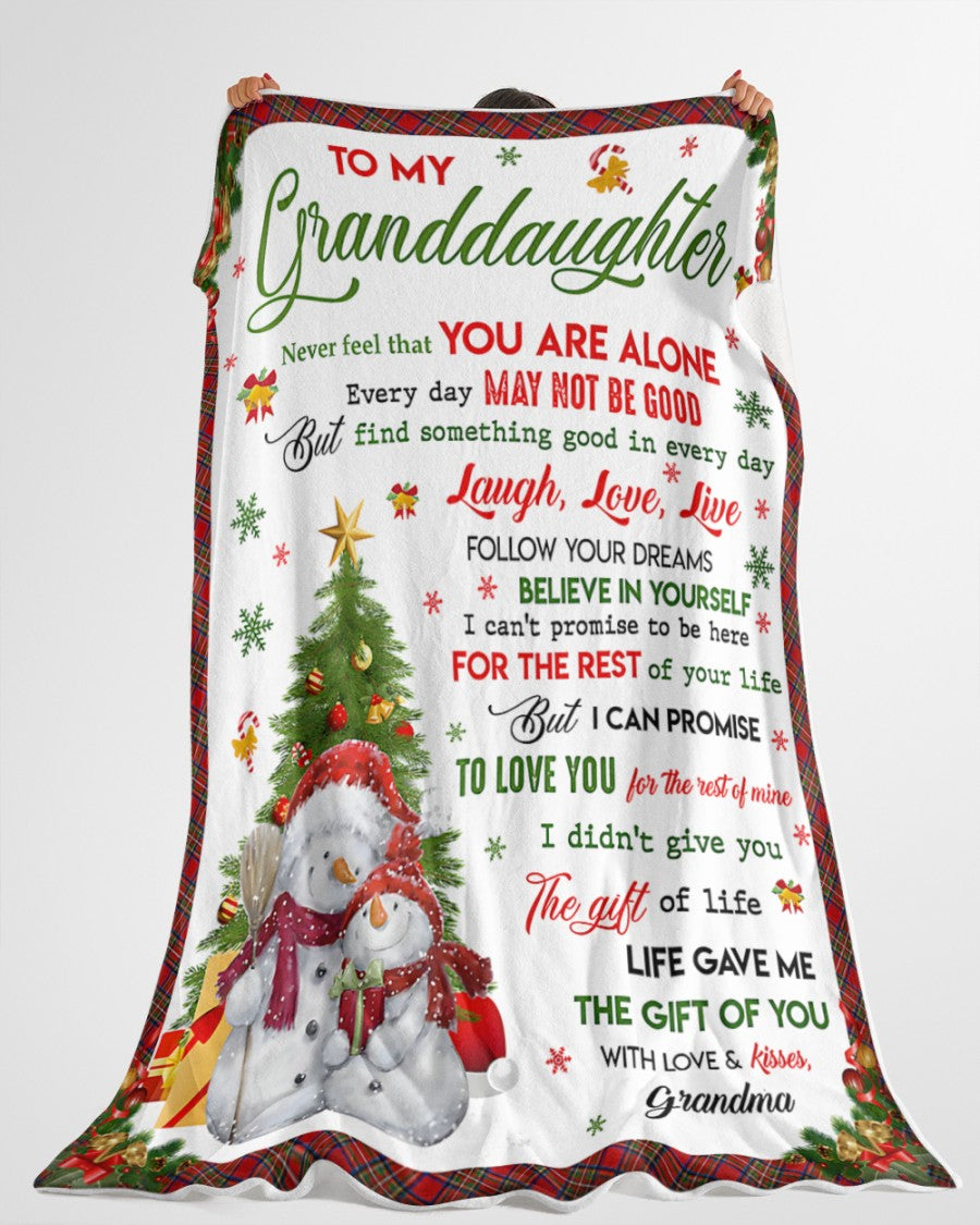 BLANKET FOR GRANDDAUGHTER – COMFORT & WARMTH GIFT Sherpa Fleece Blanket NTTD00 (SKUB-CHRISTMAS2)