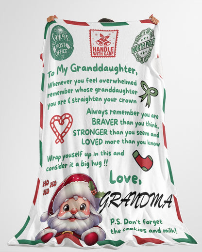 BLANKET FOR GRANDDAUGHTER – COMFORT & WARMTH GIFT Sherpa Fleece Blanket NTTD00 (SKUB-CHRISTMAS3)