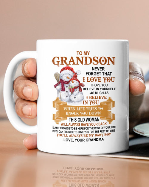 TO GRANDSON MUG 01 - GIFT FROM GRANDMA - NTTD00