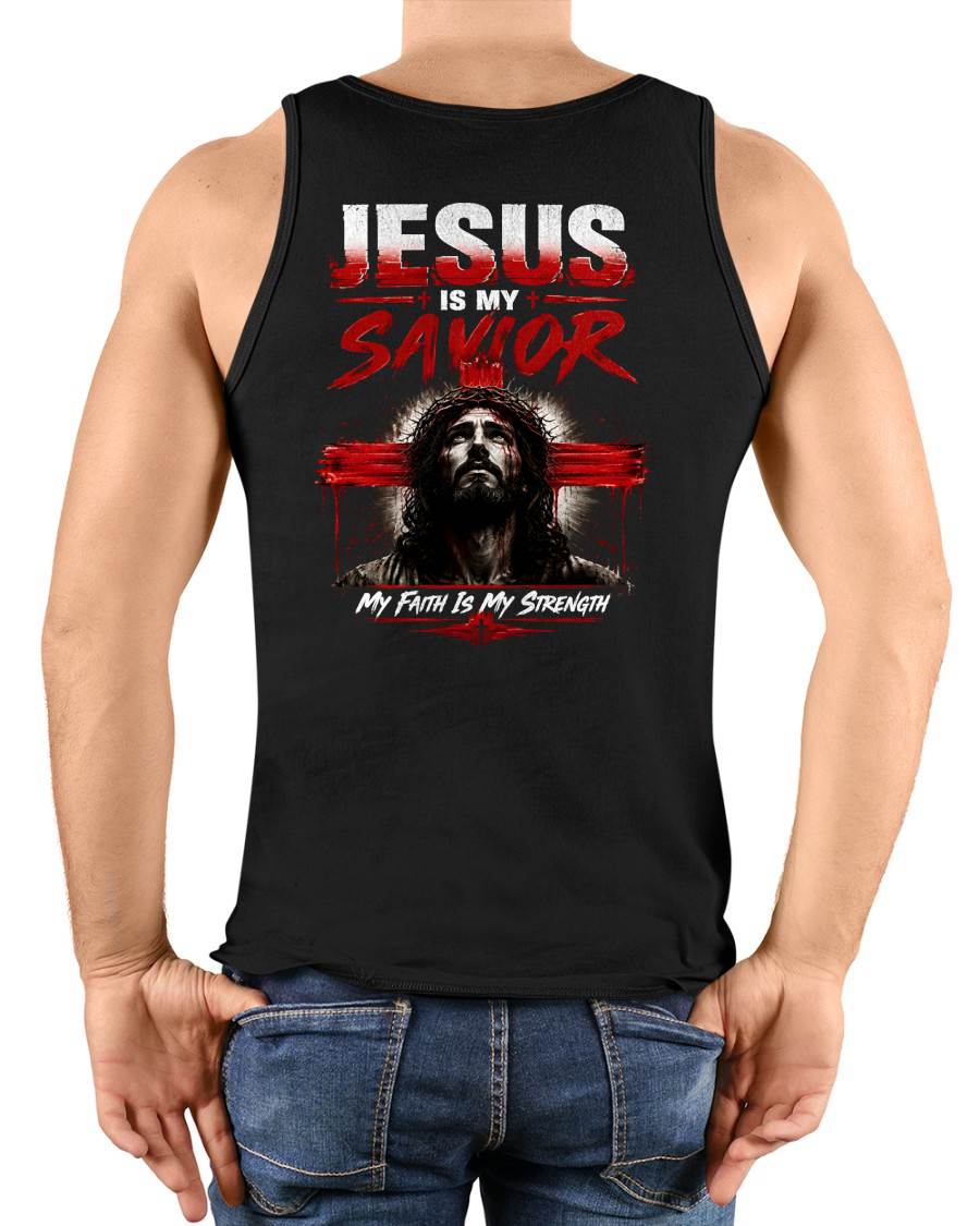 JESUS IS MY SAVIOR - CHRISTIAN T-SHIRT - FOR MEN NTTD00 (SKU2608-74)