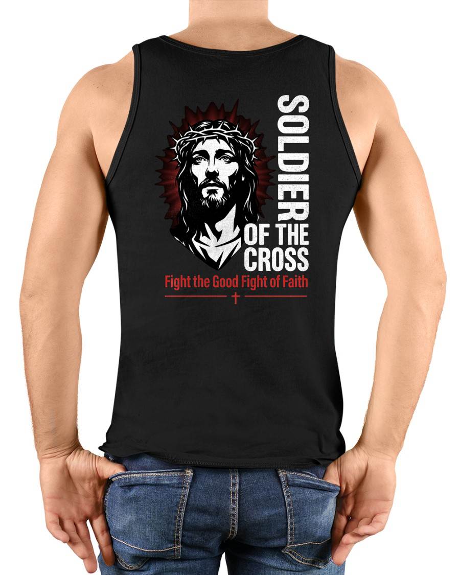 SOLDIER OF THE CROSS  - CHRISTIAN T-SHIRT - FOR MEN NTTD00 (SKU2608-133)
