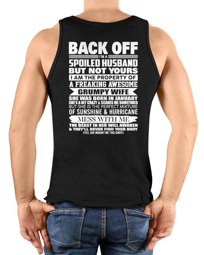 JANUARY - BACK OFF! I'M A SPOILED HUSBAND - GIFT FROM WIFE - NTTD01 (SKU2604-320-01)