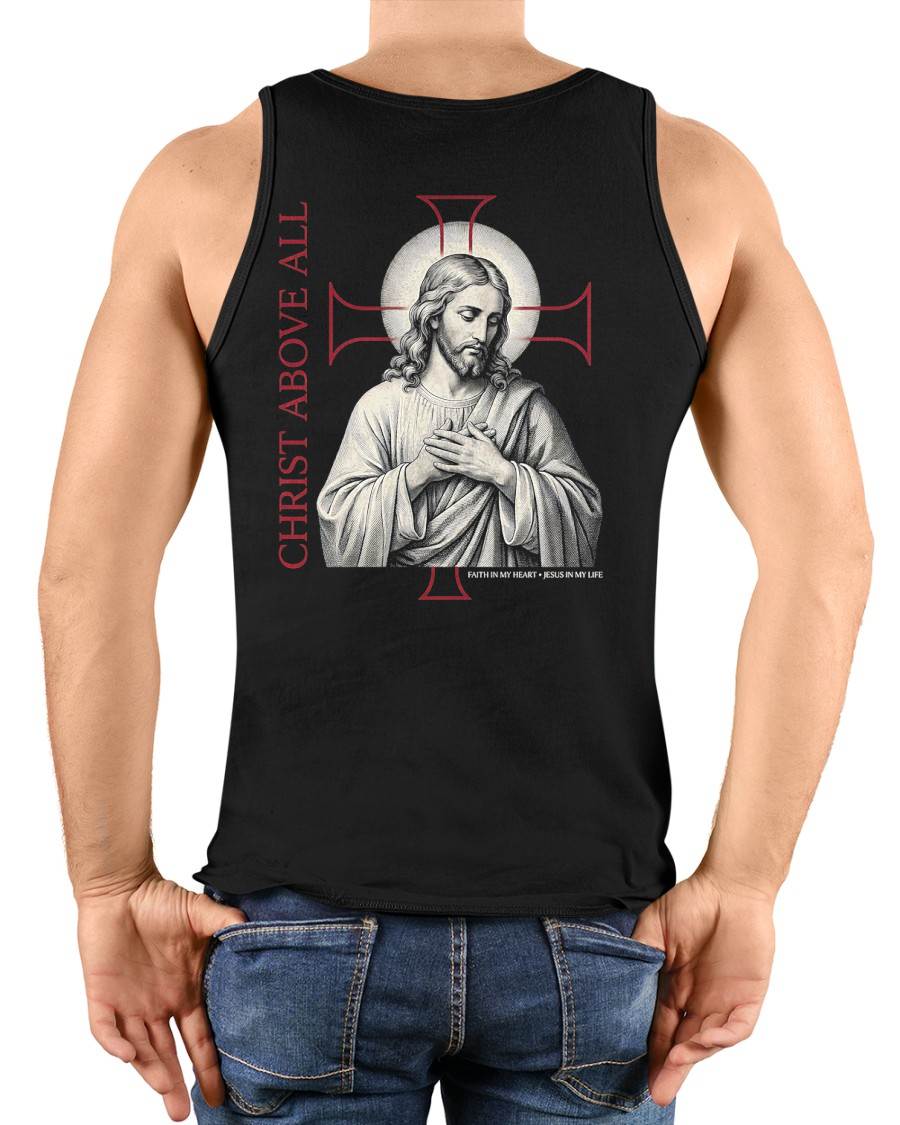 CHRIST ABOVE ALL  - CHRISTIAN T-SHIRT - FOR MEN NTTD00 (SKU2608-137)